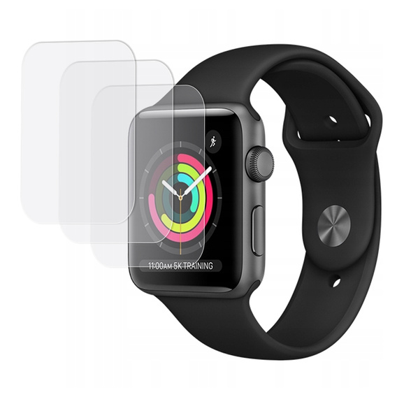 3x ERBORD Hydrogélová fólia pre Apple Watch 1/2/3 38mm