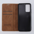 Puzdro pre Xiaomi Redmi Note 12S, ERBORD Vintage, peňaženka s chlopňou, hnedé