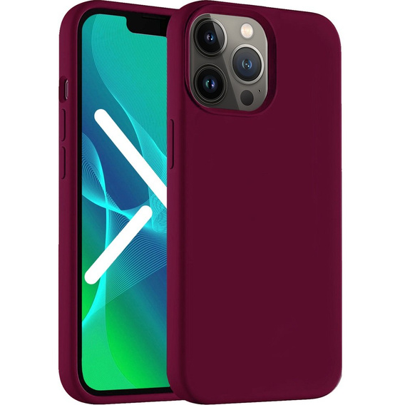 Obal na mobil pre iPhone 14 Pro, Silicone Lite, červené
