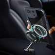 Puzdro pre ASUS ROG Phone 8 Pro, s magnetickým štítkom, transparentné / čierne