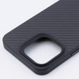 Puzdro pre iPhone 15 Pro Max, Aramid Fiber Cover, čierne