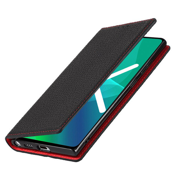 Kožené puzdro pre iPhone 11, ERBORD Grain Leather, čierne