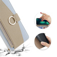 Flipové puzdro pre Samsung Galaxy A25 5G, Wallet Zipper Pocket, so zrkadlom, modré