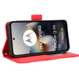 Klapkové puzdro pre Motorola Moto G56 5G, Card Slot, červené
