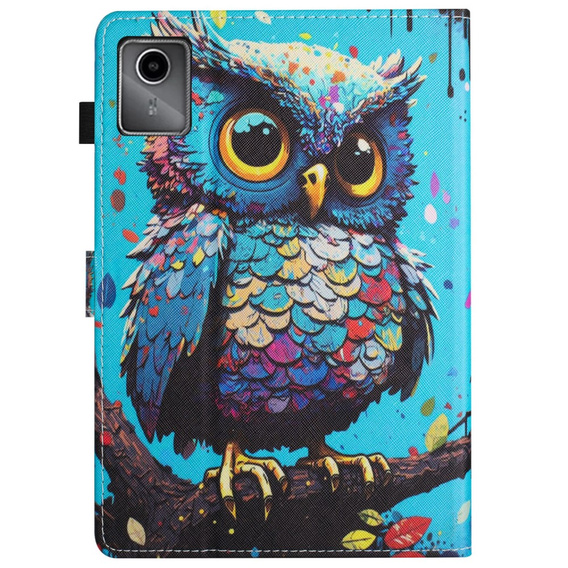 Puzdro pre Lenovo Tab M11, s chlopňou, owl