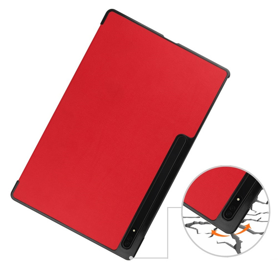 Puzdro pre Samsung Galaxy Tab S9 Ultra, Smartcase, červené