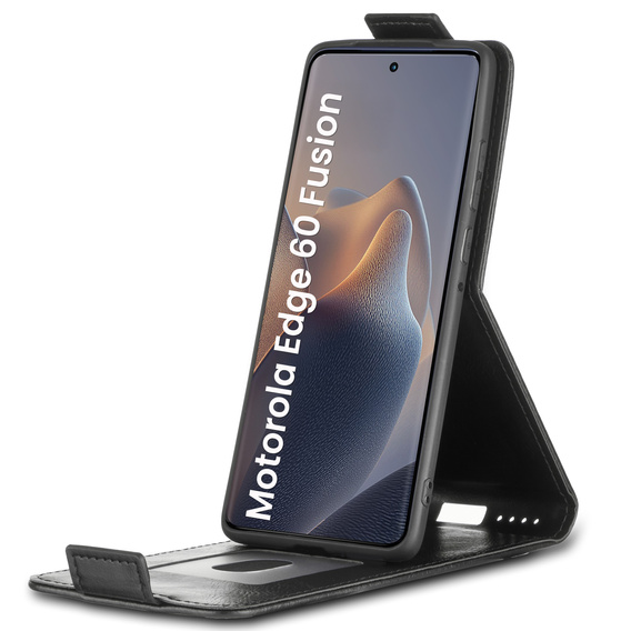 Klapkové puzdro pre Motorola Edge 60 / 60 Fusion, Flip, čierne