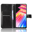 Klapkové puzdro pre Infinix Hot 30, Crazy Horse Wallet, čierne