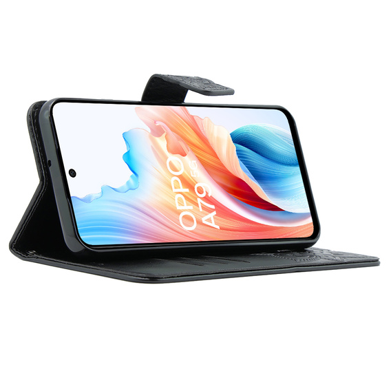 Klapkové puzdro pre Oppo A79 5G, Butterfly, čierne