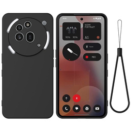 Obal na mobil pre Nothing Phone 3a Pro, Silicone Lite, čierne