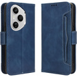 Klapkové puzdro pre Honor 400 Pro 5G, Card Slot, tmavomodré