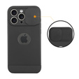 Obal na mobil pre iPhone 15 Pro Max, ERBORD MagProtect Slide Camera, čierne