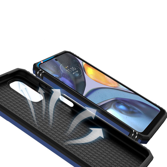 Obal na mobil pre Motorola Moto G22, CamShield Slide, modré