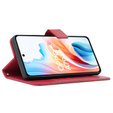 Klapkové puzdro pre Oppo A79 5G, Crazy Horse Wallet, červené