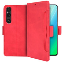 Klapkové puzdro pre Sony Xperia 1 V, Card Slot, červené