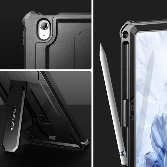 Obrnené puzdro pre iPad 10.9 2022 10 Gen, Dexnor Full Body, čierne