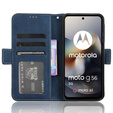 Klapkové puzdro pre Motorola Moto G56 5G, Card Slot, tmavomodré