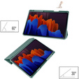 Puzdro pre Samsung Galaxy Tab S7 Plus / Tab S7 FE, Smartcase Hybrid, so slotom na stylus, zelený