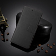 Klapkové puzdro pre Motorola Moto G86 Power 5G, Crazy Horse Wallet, čierne