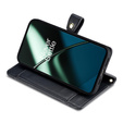 Klapkové puzdro pre OnePlus 12 5G, Wallet Zipper Pocket, čierne