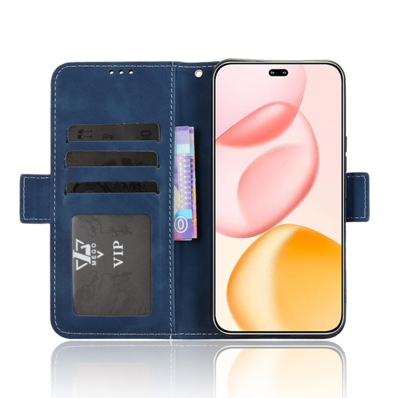 Klapkové puzdro pre Honor 400 Pro 5G, Card Slot, tmavomodré