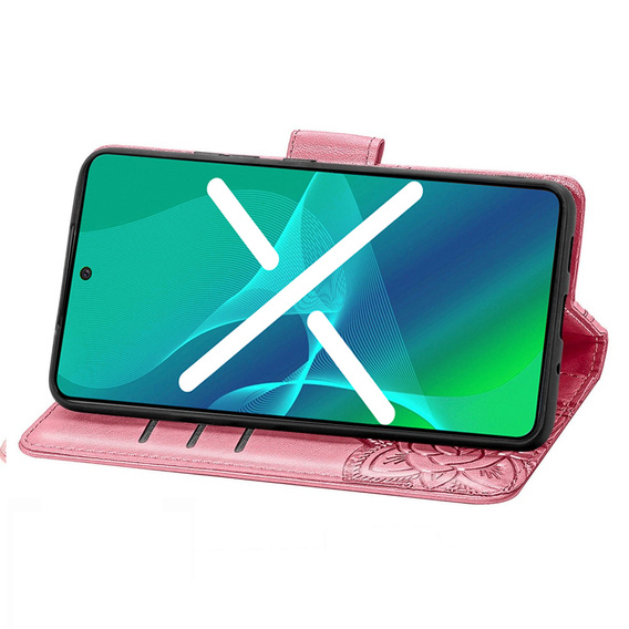 Klapkové puzdro pre Xiaomi Redmi Note 12S, Butterfly, ružové