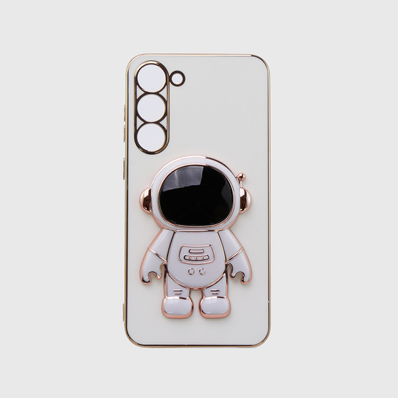 Obal na mobil pre Samsung Galaxy S23 Plus, Astronaut, biele