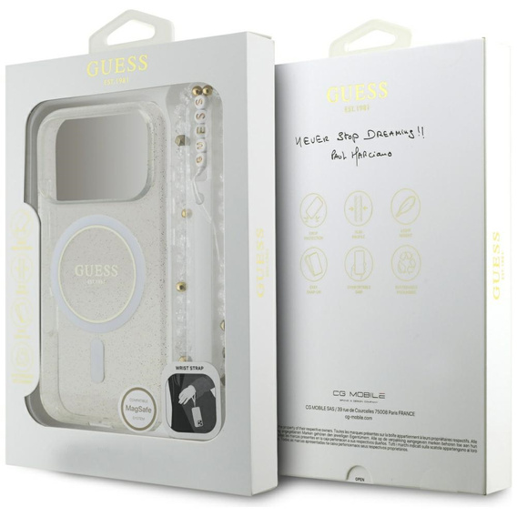 Puzdro IML Glitter Pearl Strap MagSafe pre iPhone 17 Pro Max