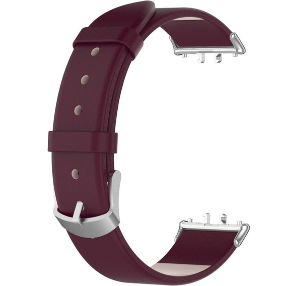 Kožený remienok pre Samsung Galaxy Fit 3, bordový