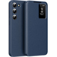 Flipové puzdro pre Samsung Galaxy S22, Smart View Wallet, modré