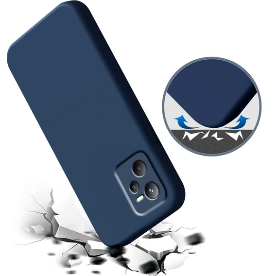 Obal na mobil pre Realme C35, Silicone Lite, tmavomodré