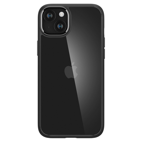Puzdro Spigen pre iPhone 15, Ultra Hybrid, čierne + tvrdené sklo 9H