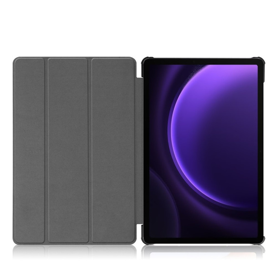 Puzdro pre Samsung Galaxy Tab S9 FE, trojskladové, sivé