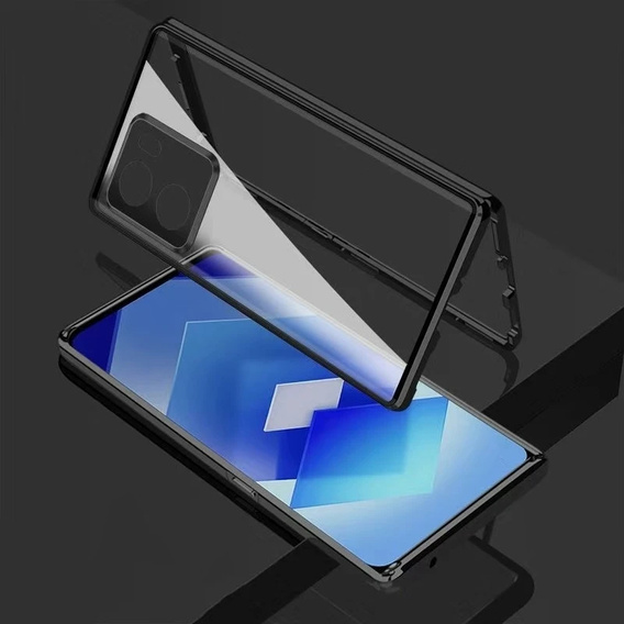 Puzdro pre Xiaomi Poco X7 Pro 5G, Magnetic Dual Glass, čierne