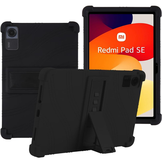 Silikón puzdro pre Xiaomi Redmi Pad SE 11", Impact, pancierovaný, čierne