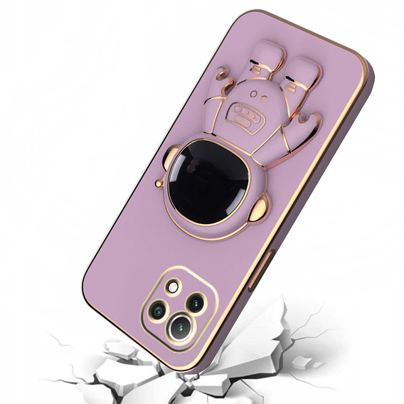Obal na mobil pre Xiaomi Mi 11 Lite / Mi 11 Lite 5G / 11 Lite 5G NE, Astronaut, fialové