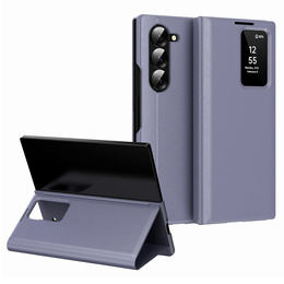 Flipové puzdro pre Samsung Z Fold5 5G, Smart View Wallet, levanduľové