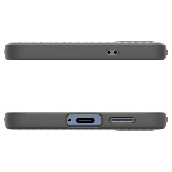 Puzdro Spigen pre Samsung Galaxy S25, Liquid Air, čierne + tvrdené sklo 9H