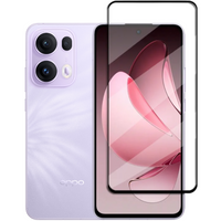 3D tvrdené sklo pre Oppo Reno 13 Pro, čierny rám