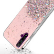 Obal na mobil pre Huawei Nova 5T/Honor 20, Glittery, ružové