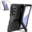 Pancierované hliníkové puzdro so stojanom a držiakom na stylus pre Samsung Galaxy Z Fold7 5G