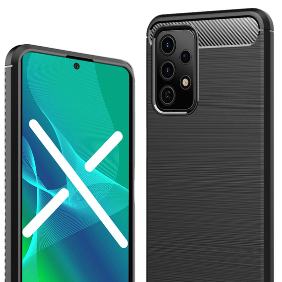 Obal na mobil pre Samsung Galaxy A53 5G, Carbon, čierne