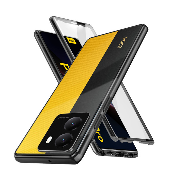 Puzdro pre Xiaomi Poco X7 Pro 5G, Magnetic Dual Glass, čierne