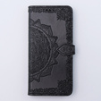 Klapkové puzdro pre Motorola Moto G54 5G, Mandala, čierne