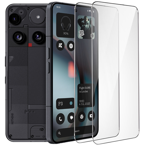 2x tvrdené sklo pre Samsung Galaxy A15 4G / A15 5G / M15, ERBORD 9H Hard Glass na displeji