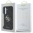 GUESS Obal na mobil pre Samsung Galaxy A56 5G, 4G Big Metal Logo, čierne