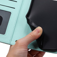 Puzdro s chlopňou pre Samsung Galaxy A36 5G, Rhombus Crossbody Leather, zelený