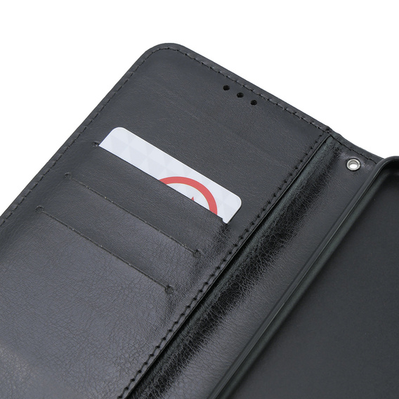 Klapkové puzdro pre Oppo A38 4G / Oppo A18 4G, Crazy Horse Wallet, čierne