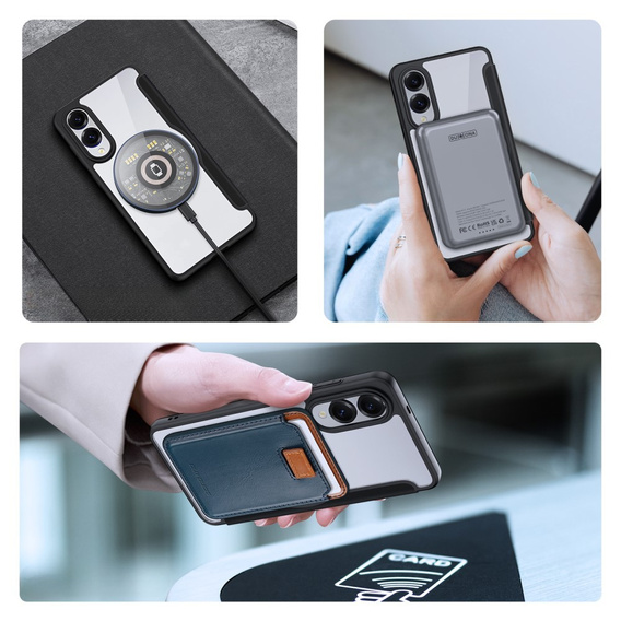 Dux Ducis Obal na mobil pre Samsung Galaxy S25 Edge, Skin X Pro, MagSafe, čierne