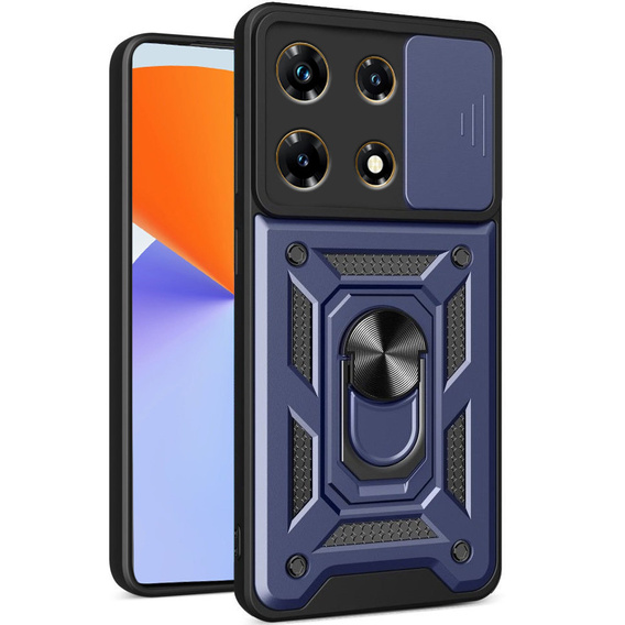 Obal na mobil pre Infinix Note 30 Pro, CamShield Slide, modré